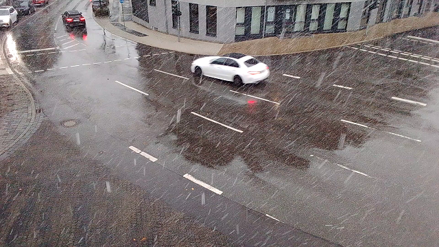 Schneefall am 17. November 2025